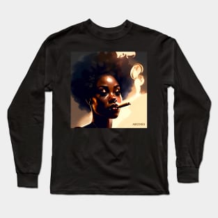 Cigar lady 34 Long Sleeve T-Shirt